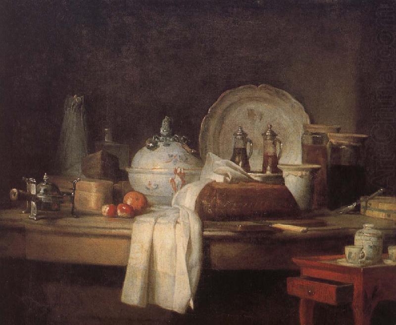 Jean Baptiste Simeon Chardin Housekeeper s kitchen table china oil painting image